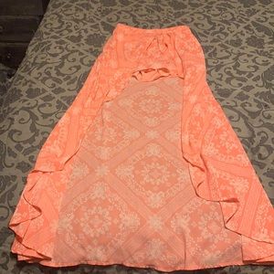 Pink shorts with built in skirt